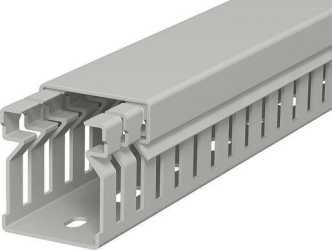 Verdrahtungskanal 30x25x2000 PVC steingrau RAL 7030 