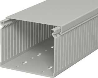 Verdrahtungskanal 80x100x2000 PVC steingrau RAL 7030 