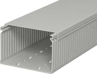 Verdrahtungskanal 80x120x2000 PVC steingrau RAL 7030 