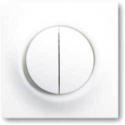 Abdeckung impuls für Serien Wechsel/Wechsel Doppeltaster alpinweiß 