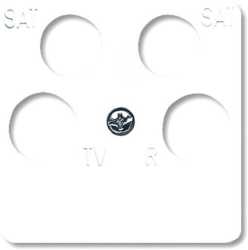 Abdeckung Reflex SI für 4-fach-Antennensteckdosen (Ankaro) 