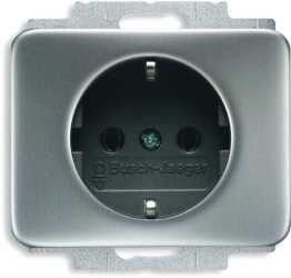 Unterputz Steckdosen-Einsatz alpha mit erhöhtem Berührungsschutz 