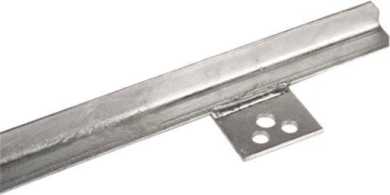 Profilstaberder 1,5 m St/tZn 1500 mm Bohrungen Ø: 2x11/1x13 mm 