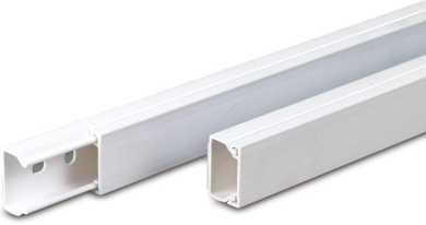 Minikanal Ober-u.Unterteil PVC weiß RAL 9010 