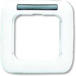 Abdeckrahmen Reflex 1-fach weiß glänzend mit Sichtfenster 