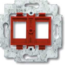 Modular Jack Tragring mit Sockel rot 