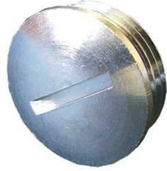 Blindverschraubung BLMS 9 Verschlussstopfen Messing vernickelt 