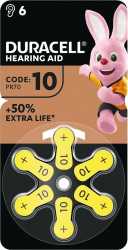 Hörgerätebatterie Hearing Aid EasyTab DA10 PR70 6 Stk 