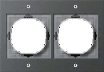 2-fach Abdeckrahmen für TX_44 (WG UP) anthrazit 