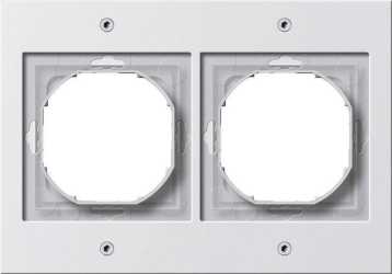 2-fach Abdeckrahmen für TX_44 (WG UP) reinweiß 