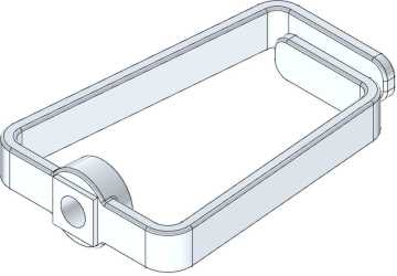 10 Stück Kabelrangierbügel für Netzwerkschränke aus Kunststoff grau 43x 60 mm 