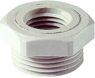 Reduktion M40M25 PA RAL7035 Polyamid PA6 GF30 hellgrau 