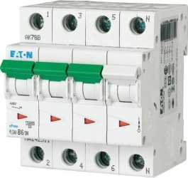 LS-Schutzschalter 4-polig 10kA C-Char 6A 4TE 