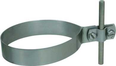Regenrohrschelle Ø = 120 mm mit Überleger Nirosta 