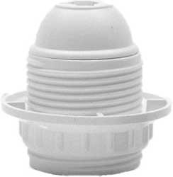 Lampenfassung 120/06 Kunststoff E27 Schraubfassung weiß 