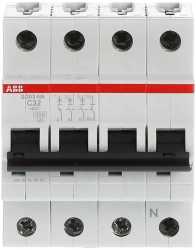 LS-Schutzschalter 4-polig 6kA /10kA C-Char 32A 4TE 