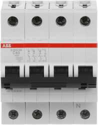 LS-Schutzschalter 4-polig 6kA /10kA C-Char 40A 4TE 