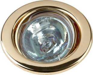 NV Einbaustrahler GX5,3/20,50W gold 