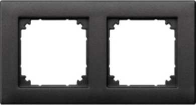 Abdeckrahmen 2-fach anthrazit matt 