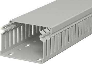 Verdrahtungskanal 50x75x2000 PVC steingrau RAL 7030 