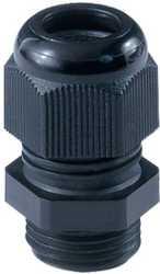 Anbauverschraubung PERFECT 50.011 PA/SW PG 11 RAL9005 schwarz 