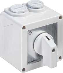 Ausschalter 3polig 60° AP-Gehäuse IP42 