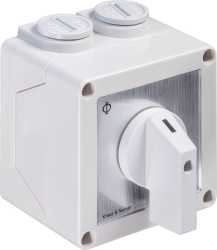 Ausschalter 2polig 60° AP-Gehäuse IP42 