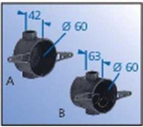 Unterputz Geräte-Verbindungsdose für Nagelbefestigung 