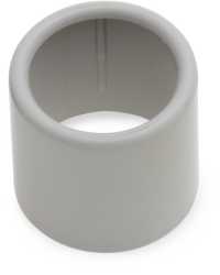 Endtülle hellgrau (RAL7035) zum Kabelschutz an Rohrkanten 