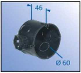Schalterdose 1055-04 Unterputz rund Gerätedose Ø 60 mm Tiefe 46mm 