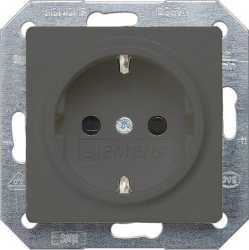 I-System carbon-metallic Schuko-Steckdose 10/16A 250V 