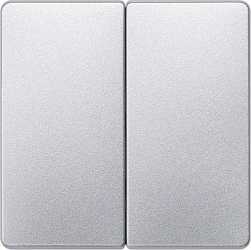 I-System aluminium-metallic Wippe für Serien/Doppel-Wechselschalter 