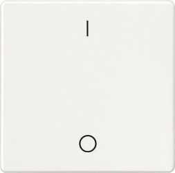 Wippe I-System mit Symbolen I/O titanweiß für Ausschalter 2pol. 3pol. 
