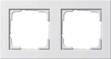 2-fach Abdeckrahmen für E2 reinweiß 
