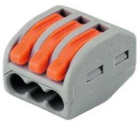 Verbindungsklemme 3-Leiter-Klemme mit Betätigungshebeln 