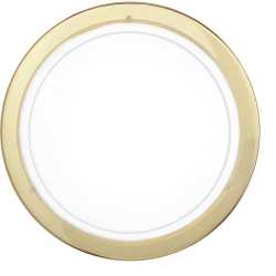 Deckenleuchte E27 1x60W messing/Glas satiniert PLANET 1 