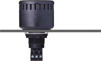 M22 Einbausummer Dauer-/Pulston schwarz 24 V AC/DC 