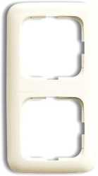 Abdeckrahmen Duro 2000 2-fach cremeweiß 