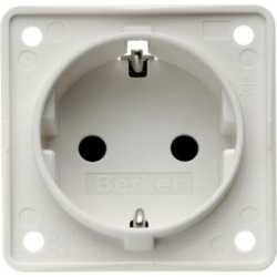 SCHUKO-Steckdose Integro - polarweiß/ matt 