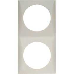 Abdeckrahmen 2-fach Integro Flow polarweiß / glänzend 