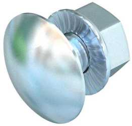 Flachrundschraube mit Kombimutter M6x12 St G 