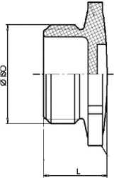 Exe Blindverschraubung ATEX BLPO 20 ISO Exe RAL9005 schwarz 