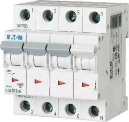 LS-Schutzschalter 4-polig 10kA D-Char 16A 4TE 