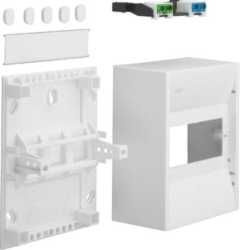 Aufputz Miniverteiler IP30 für 6 Module 