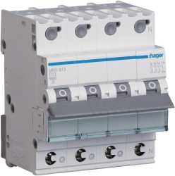 LS-Schutzschalter 4-polig 6kA B-Char 13A 4TE QuickConnect 