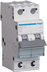 LS-Schutzschalter 2-polig 6kA B-Char 16A 2TE QuickConnect 