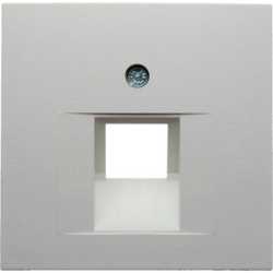 Zentralstück für UAE-Steckdose S.1/B.1/B.3/B.7 Glas polarweiß 