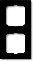 Abdeckrahmen future 2-fach Linear anthrazit glänzend 