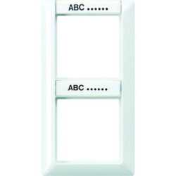 Rahmen 2fach Schriftfelder 13/12,4 x 55,5 mm f. senkrechte Kombination 