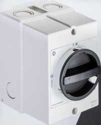 Hauptschalter 3-polig IP66/67 Sperrvorrichtung grau-schw. 